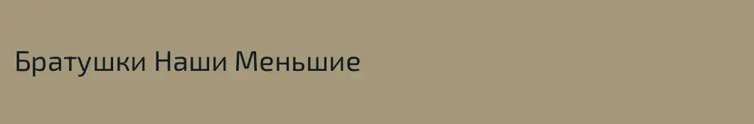 Братушки Наши Меньшие